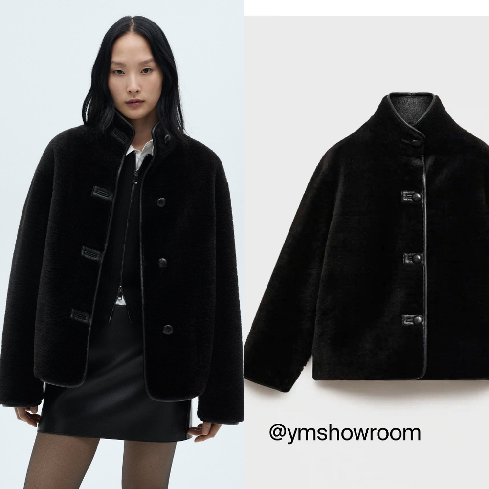MANGO Faux Fur Coat
